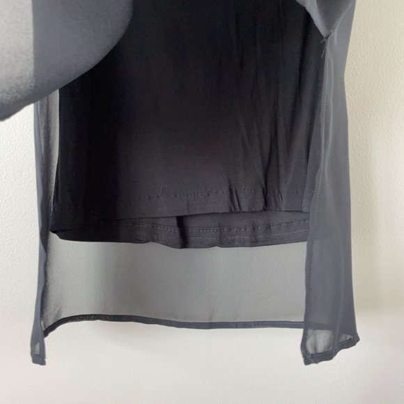 ALL SAINTS Black sleeveless top size 0 women's shirt blouse - Picture 2 of 10